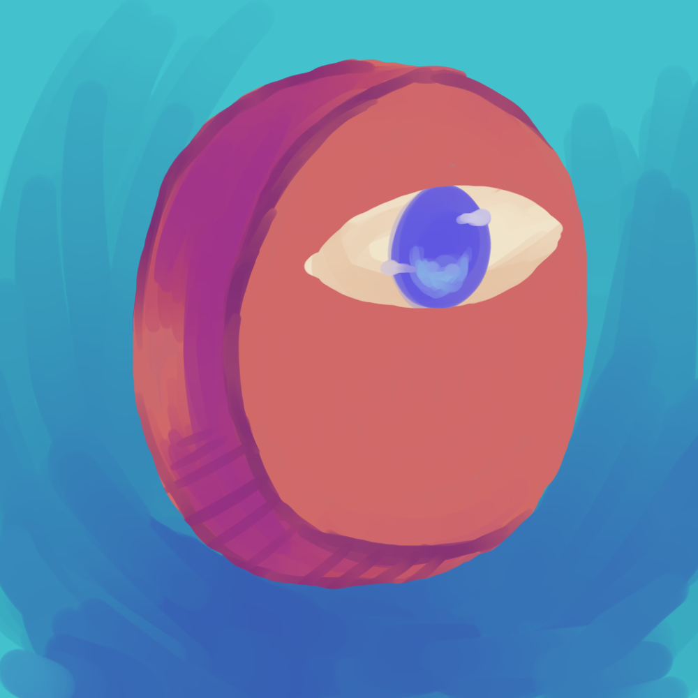 eye, on a disc